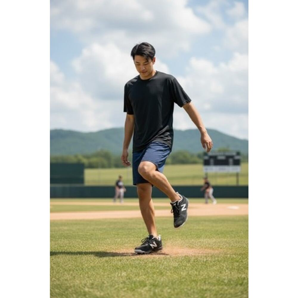 NEW "New Balance" Tupelo Mens Cleats  Black & White SZ 12.5‎ Sports Baseball